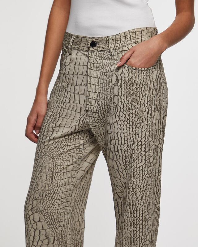 Acne Studios Byxor Printed Relaxed  Grå 40