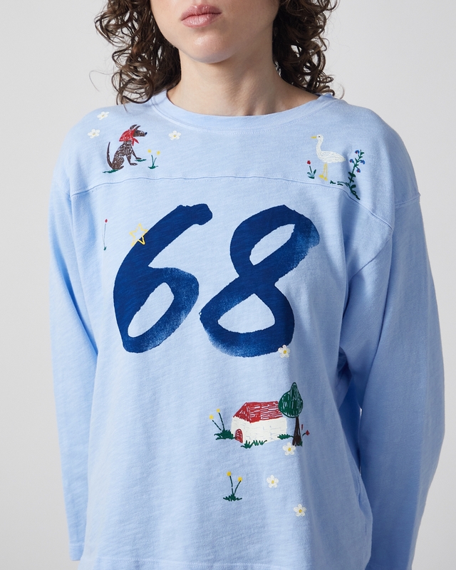 Mother Denim  Sweater The Footballer Röd M