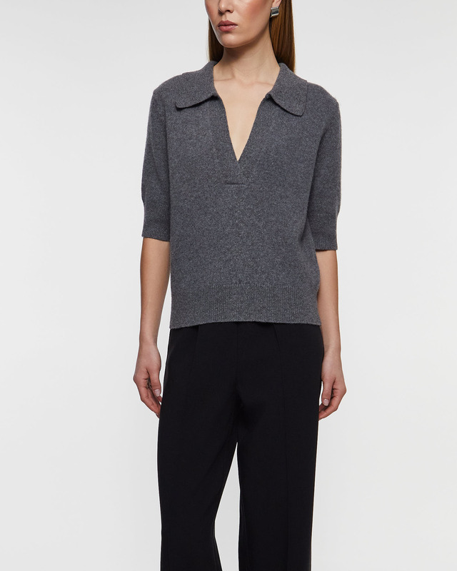 Wakakuu Icons Top Lisabon Wool Cashmere Grå M