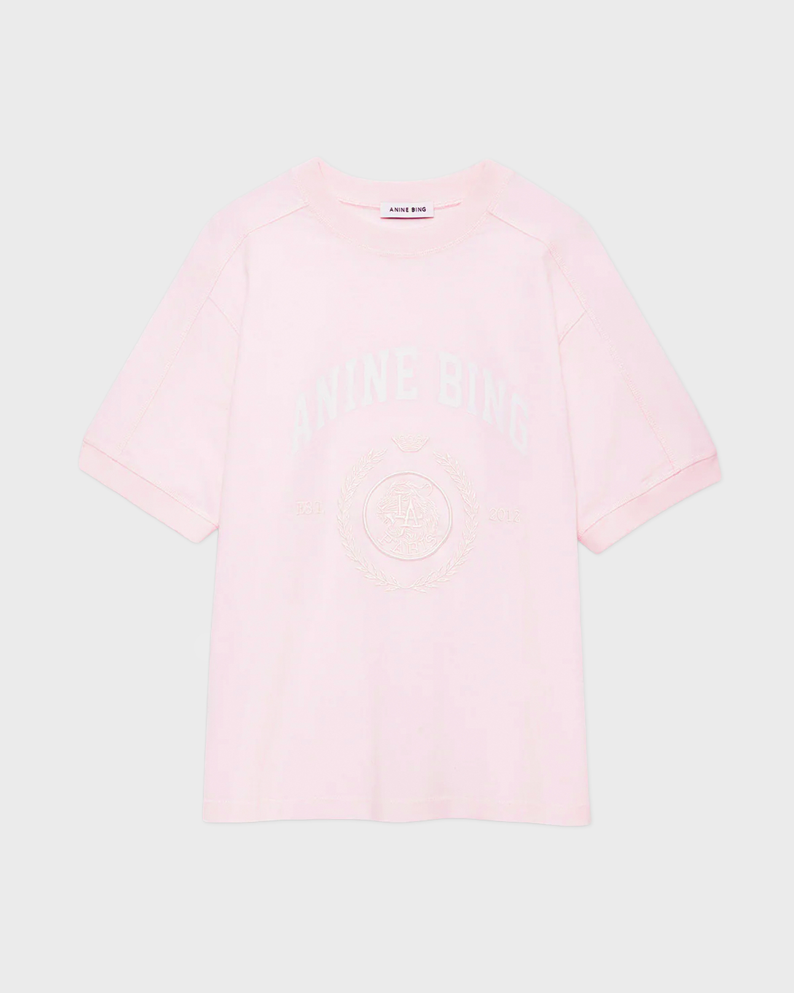 Anine Bing Women's Light Pink Jaylin Tee Collegiate Ljusrosa X-Sm Xs