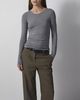 Wakakuu Icons Top Zoe Modal Grey melange S