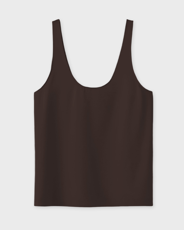 Almada Label  Topp Romy Satin Chocolate XS