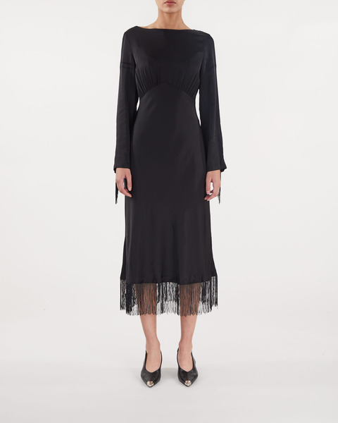 Heidi fringe Dress  Svart 1