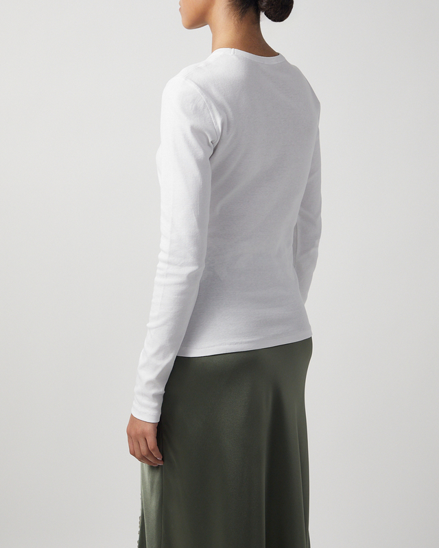 By Malene Birger T-shirt Long-sleeved Brita Flat White XS