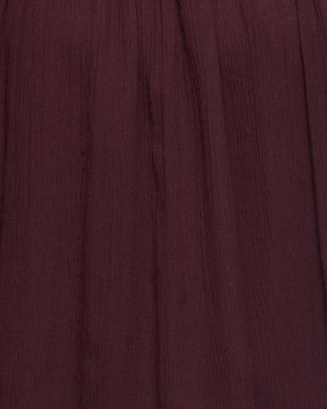 Ulla Johnson Blouse Isolda Silk Smocked Short Sleeve Mahogny  US 6 (EUR 38)