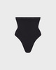 Skims String Seamless Sculpt High Waist Onyx S