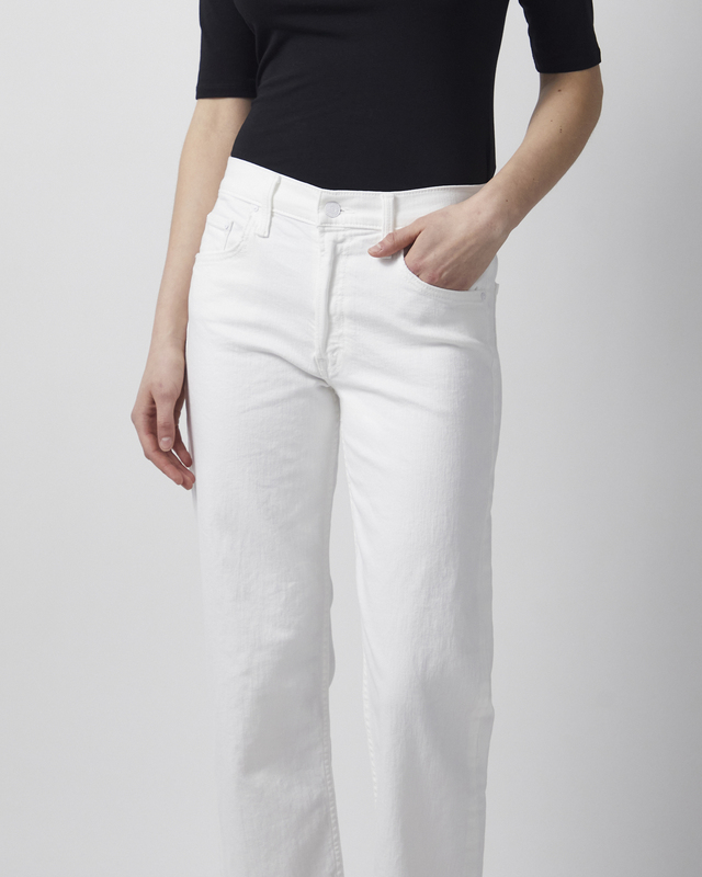 Mother Denim Jeans The Newbie Ankle Fairest Of Them All White 27