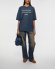 Acne Studios T-Shirt Logo Relaxed Fit Blue S
