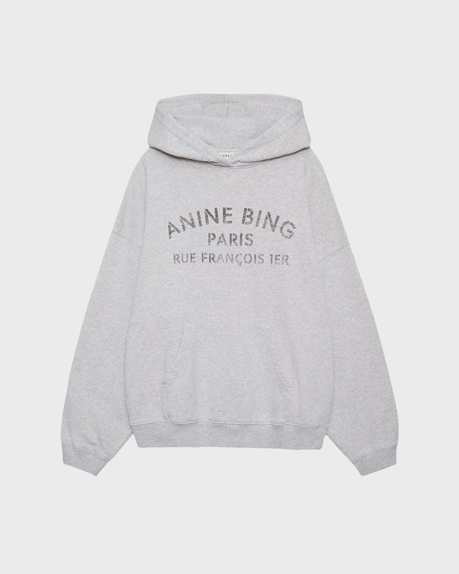 Anine Bing Harvey Sweatshirt Paris Stencil Grå X-sm In Grey
