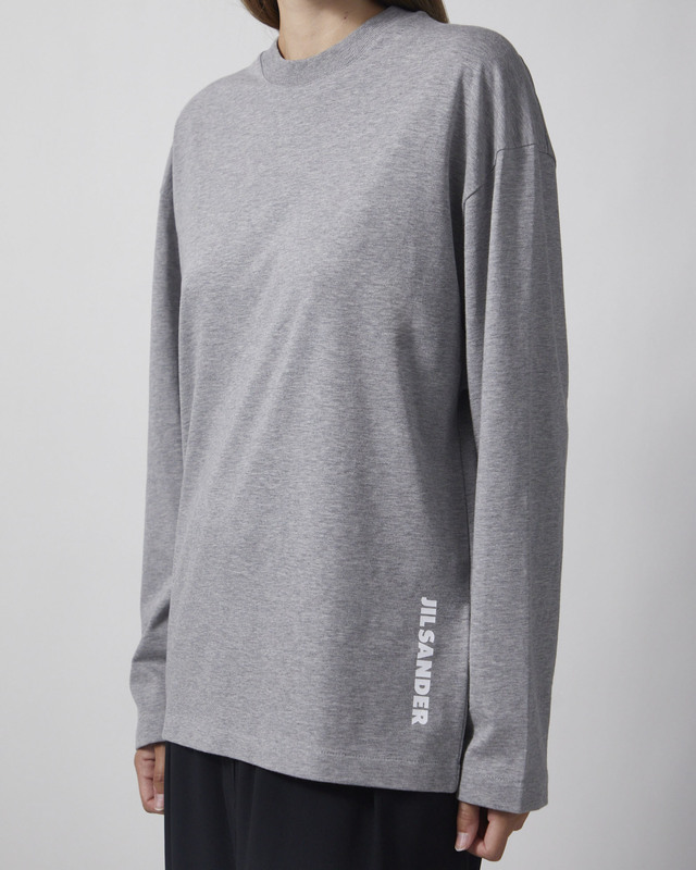 Jil Sander T-Shirt CN LS PNT Light Grey S