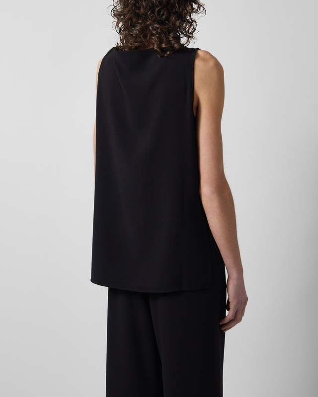 Dagmar Top Sleeveless Crepe  Black 40