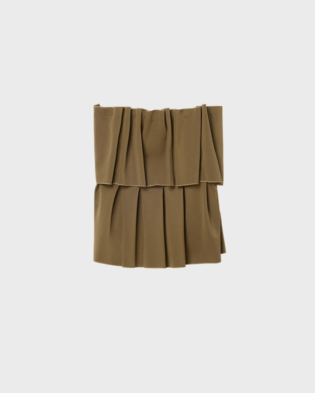 Dagmar Top Sculpted Tube Dark green 38