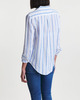 Polo Ralph Lauren Shirt Relaxed Long Sleeve Button Front Stripe Vit L