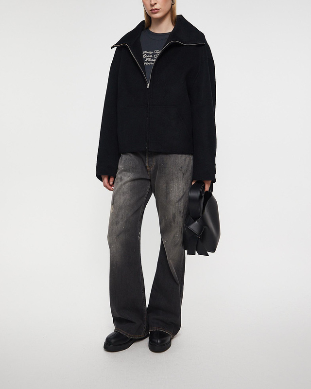 Acne Studios Jacket Wool Zip Black 38