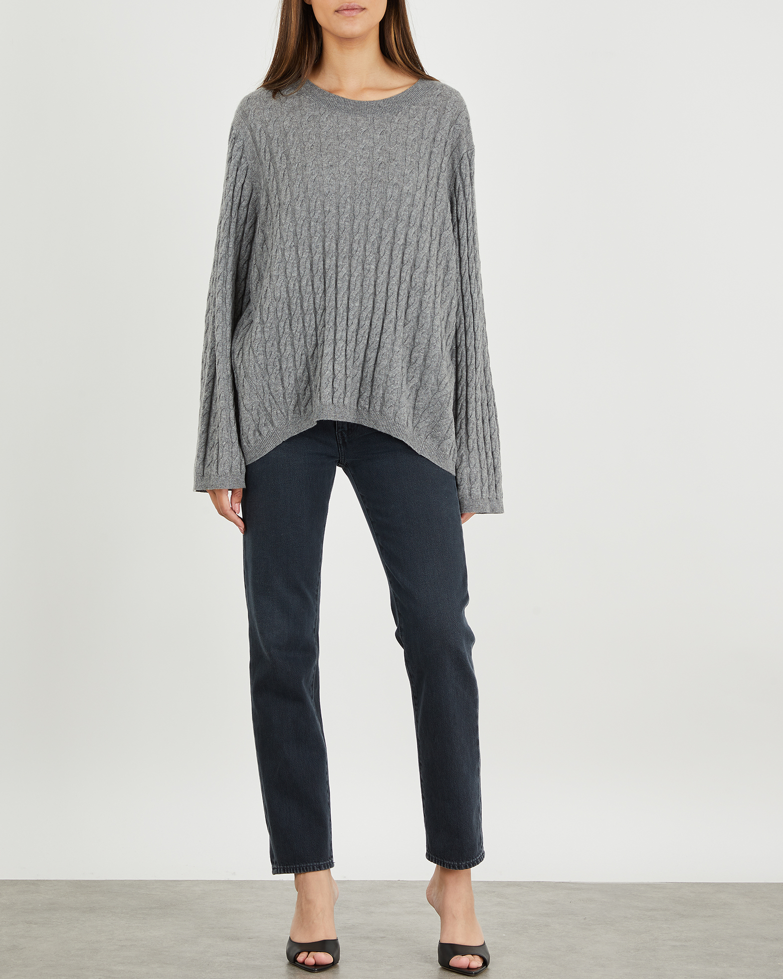 toteme cable knit sweater