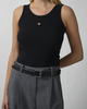 CLOEYS Top Heart Tank Black L