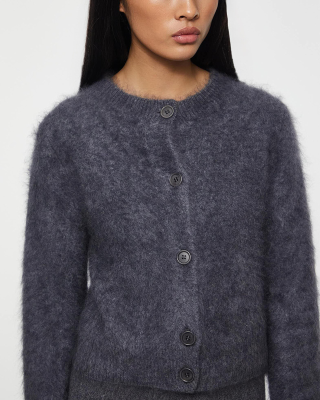 LISA YANG Cardigan Azalea Cashmere Grå 1 (S-M)