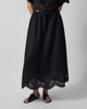 Malina Skirt Chara Maxi  Broderie Anglais Black 40