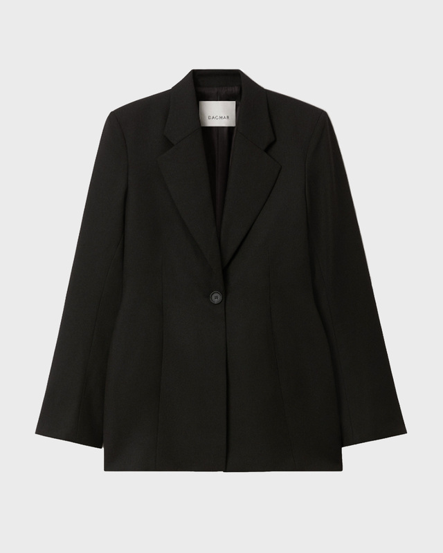 Dagmar Blazer Fitted Wool Black 36
