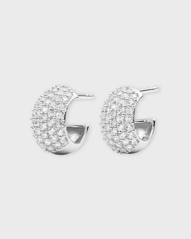CBYC Earrings Wide Huggie Silver Silver ONESIZE