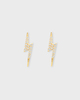 CBYC Earrings Bolt Ear Stud Gold Guld ONESIZE