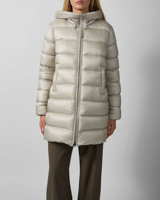 Moncler Lang parkas Suyenne Grønn MONCLER 3 (M/L)