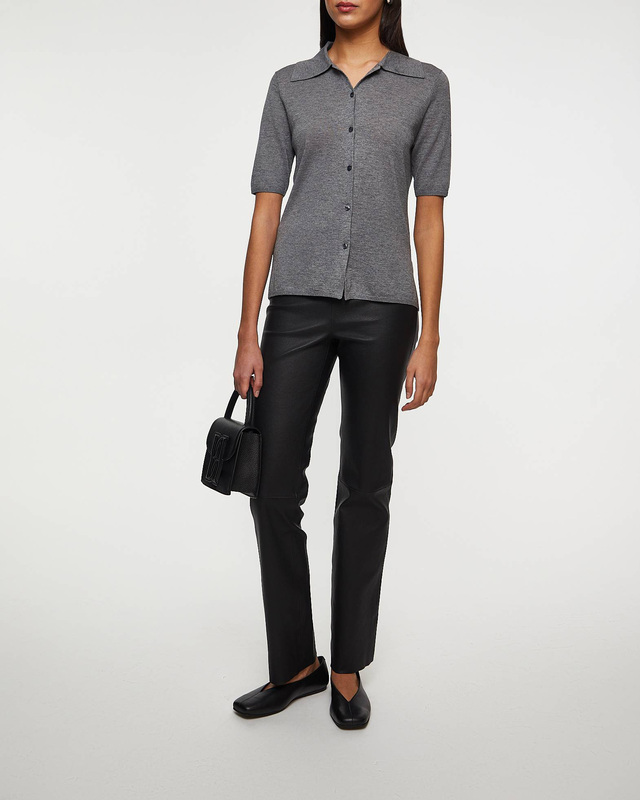 By Malene Birger  Florentina Trousers Long Leather Black 36