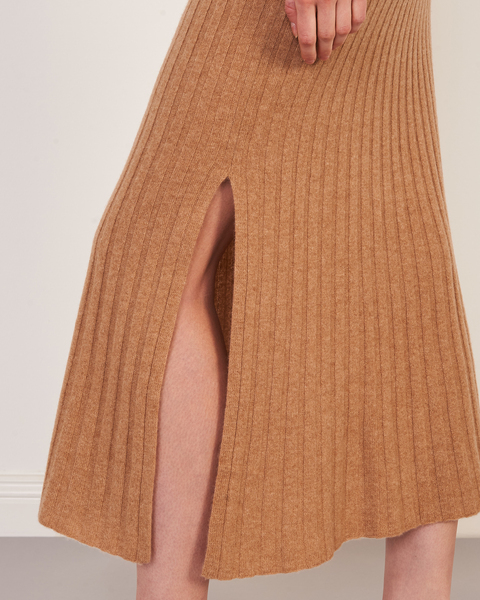 Cashmere Skirt Celine  Valnöt 2