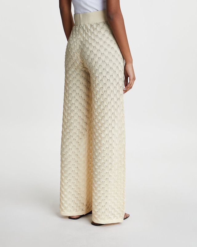 Malina Byxor Alissa Knitted Vanilj L