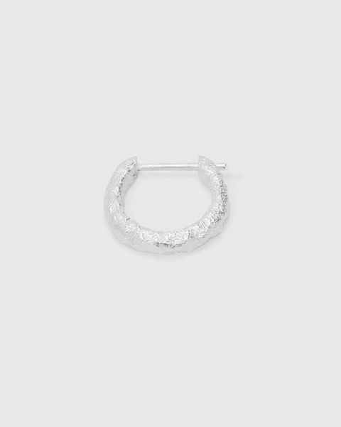 Earring Mid Hoop Silver ONESIZE 1