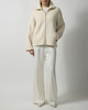 Soft Goat Cardigan Double Knit Hvit L