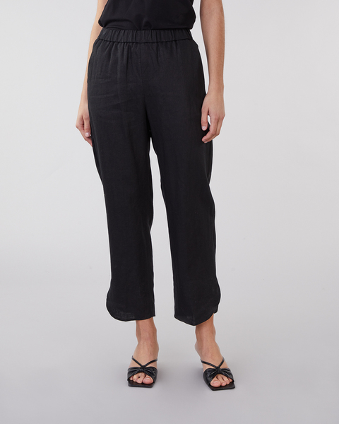 Linen Trousers Sophie Svart 1