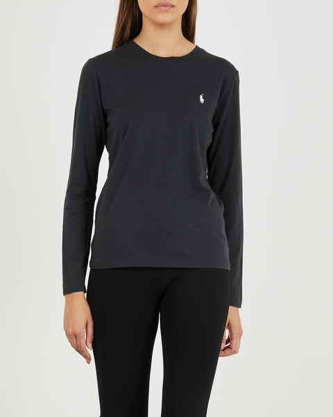 Top Lng Slv Tee Knit Black 1