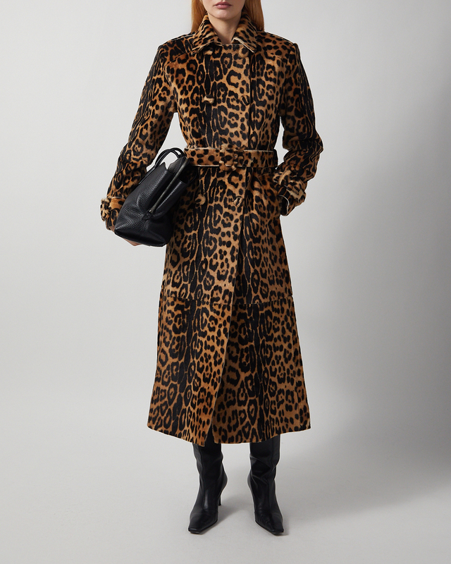 Nour Hammour Coat Tate Leopard Ponyhair Leopard FR 36 (EUR 34)