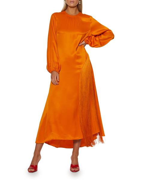 Dress Majorelle Fringe Orange 1