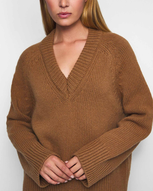 Wakakuu Icons Tröja Glenco Wool Cashmere Camel XS