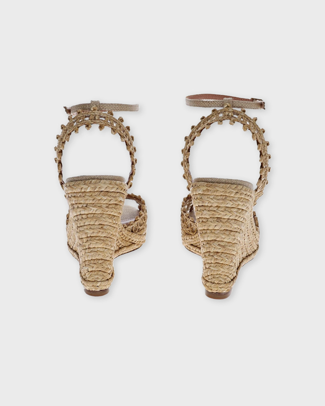 Aquazzura Wedge Heel Kahlo Espadrille  Sand EUR 38