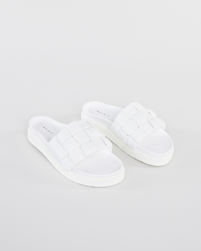 Inuikii Sandal Braided leather slipper Vit EUR 37