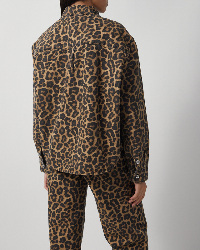 Anine Bing Shirt Paxton Leopard S