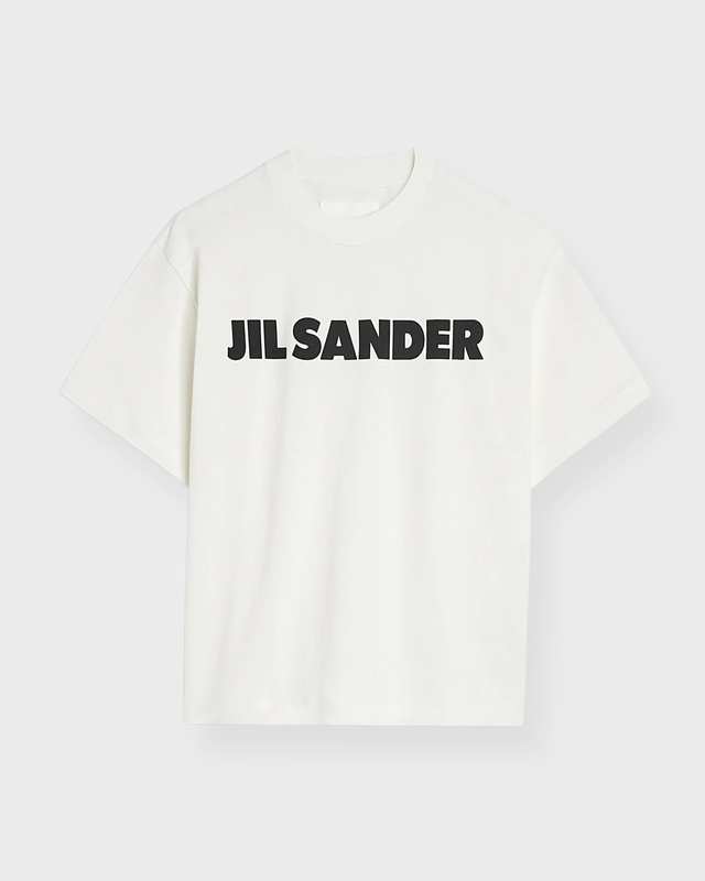 Jil Sander T-Shirt Logo Cotton Porcelain M