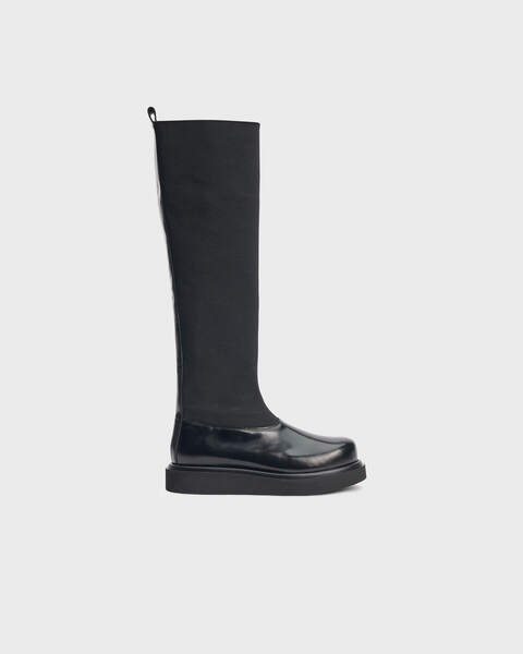 Stövlar Chey  Leather Boots Female Svart 1