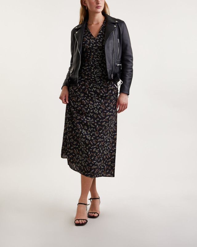 Wakakuu Icons Klänning Printed Balloon Sleeve Svart S