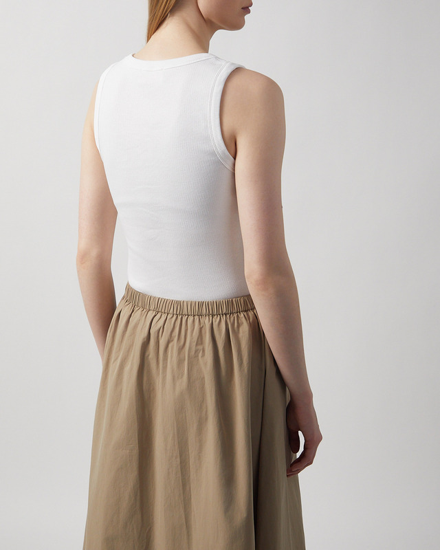 Wakakuu Icons Topp Biarritz Rib Tank Vit S