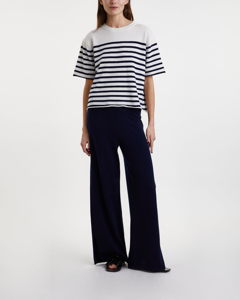 T-Shirt Cila Stripe Cashmere Blå/vit 1