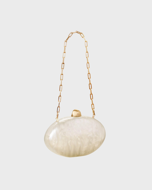 Cult Gaia Clutch Eviana Ivory ONESIZE