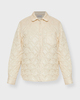 Moncler Jacket Quilted Shirt White XL