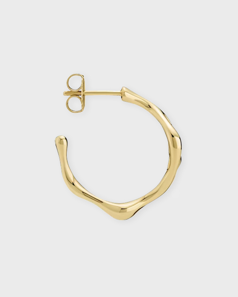 Earring Luna Hoop 18 Gold Left Guld ONESIZE 2
