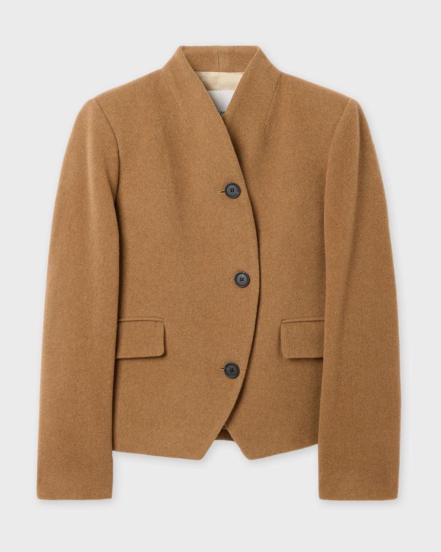 Dagmar Jacket Short Curved Camel 38