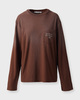 Acne Studios T-shirt Logo  Chocolate XS-S