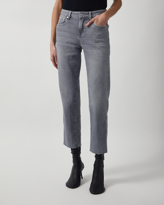 7 For All Mankind Jeans Calie Straight Ankle Ashen Grå 29